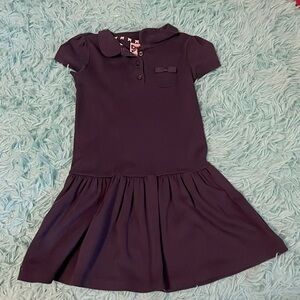 Girls dark navy blue polo dress.